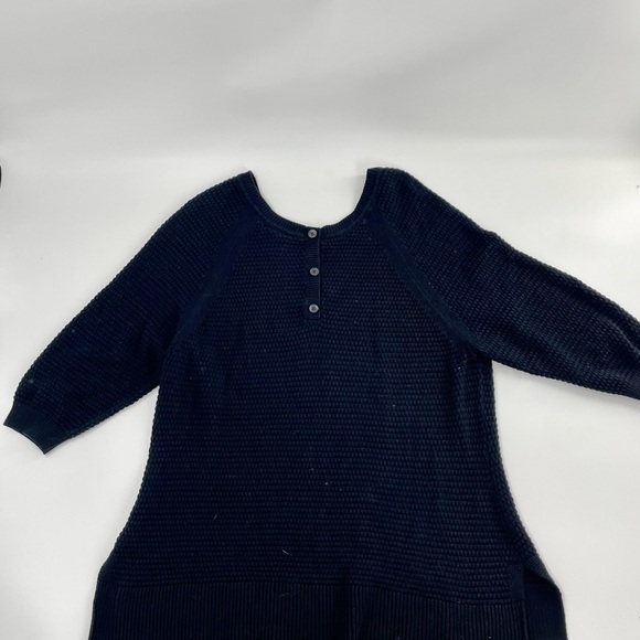 Lane‎ Bryant Black Knit Boxy Button BACK Sweater 18/20 EUC - Picture 8 of 8